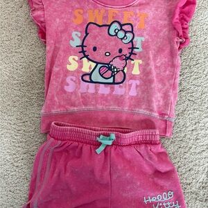 Sanrio Hello Kitty Pink Top & Short Set